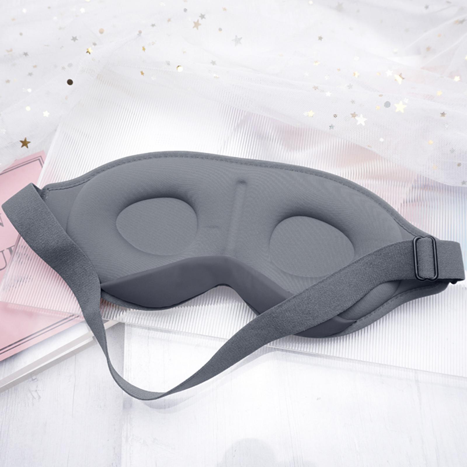 3D Sleep Mask Sleeping Eye Mask Light Blocking Sleep Masks for Women Men Skin-Friendly Breathable Blindfold Ice Silk Eye Mask