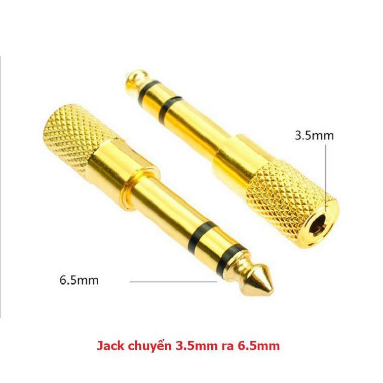Đầu Jack chuyển đổi âm thanh từ cổng 6.35mm sang 3.5mm Stereo