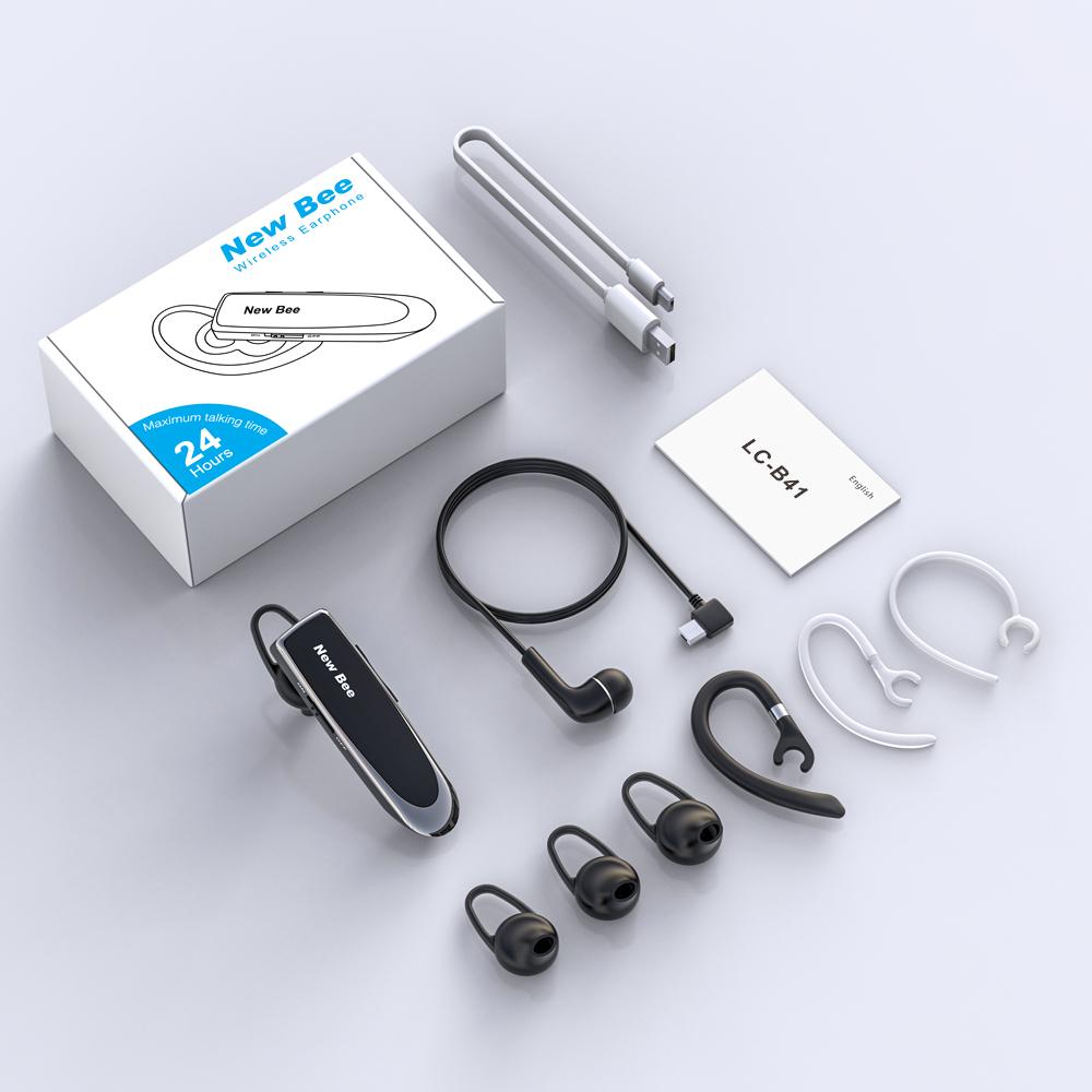 Auriculares Bluetooth New Bee Bluetooth V5.0 Tai Nghe Không Dây Tai Nghe 22H Với Cvc6.0 Mic Cho Lái Xe