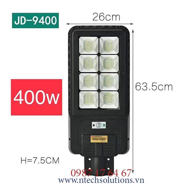 Đèn năng lượng mặt trời Jindian- Đèn đường NLMT Công suất 400W -Khung ABS- Chip Led &quot;SMD&quot;