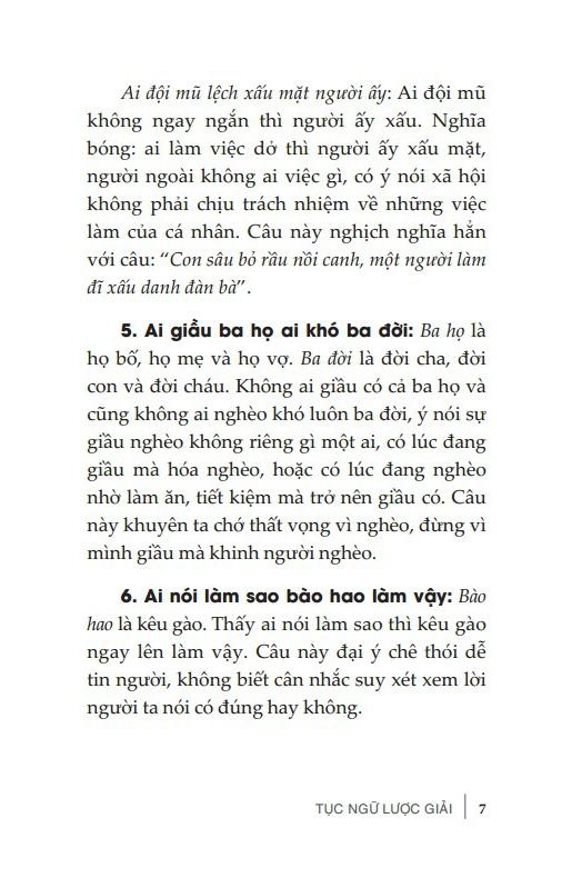 Tục Ngữ Lược Giải (Tái Bản 2024)