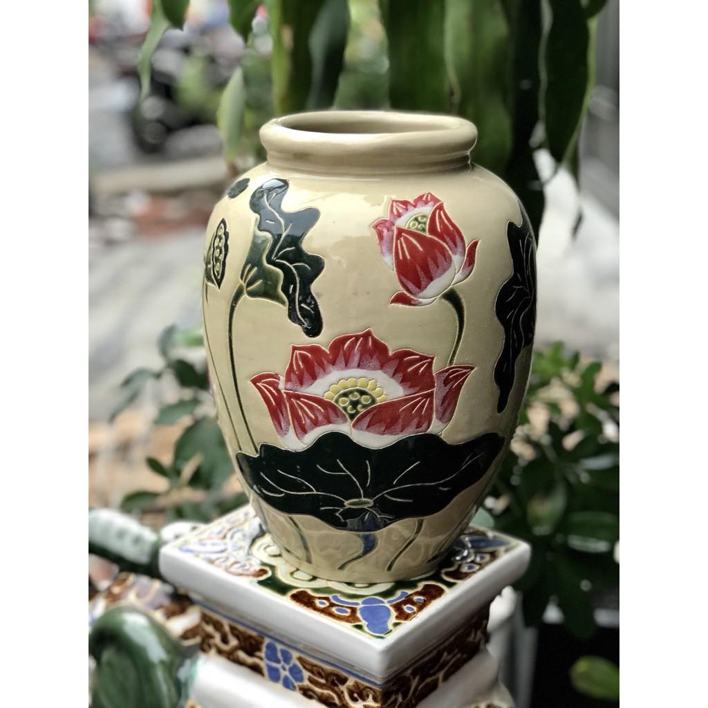 Bình Hoa Sen Gốm Sứ Nam Bộ 30
