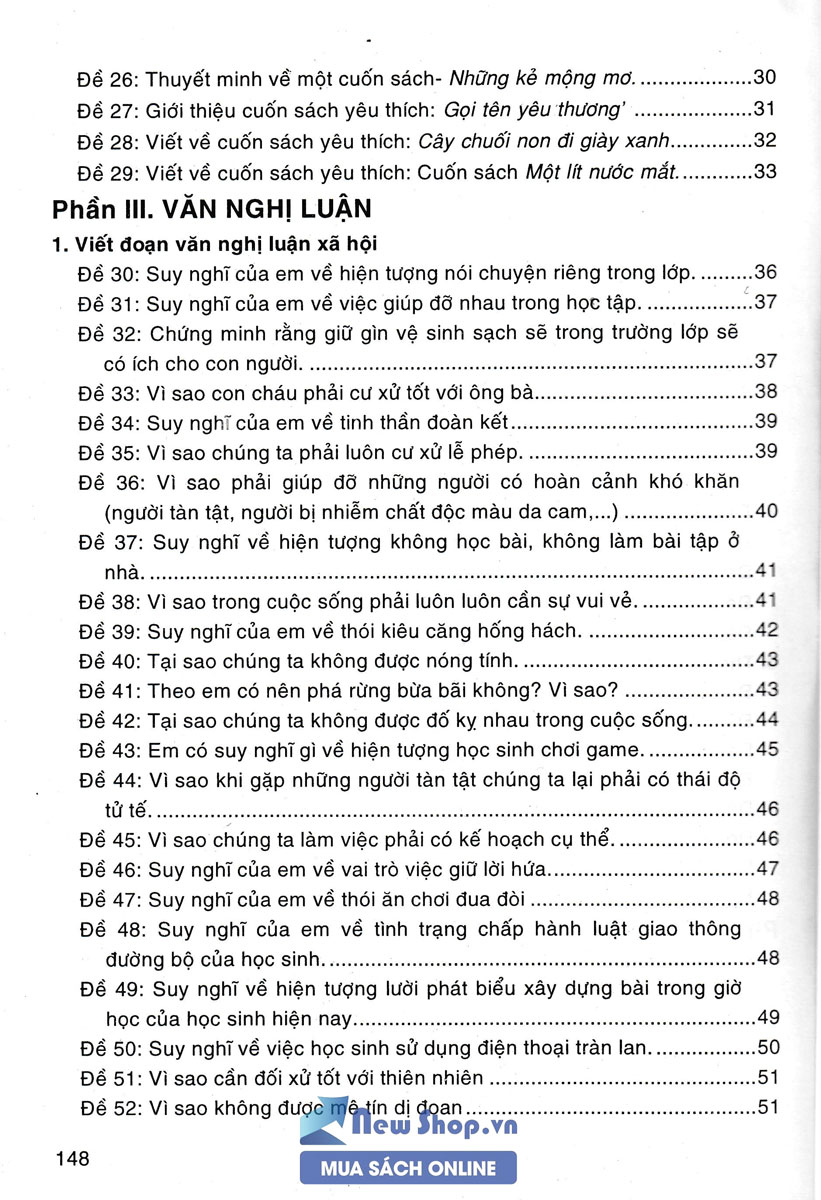 Văn Thuyết Minh - Biểu Cảm - Nghị Luận Lớp 6 (Biên Soạn Theo Chương Trình Mới)