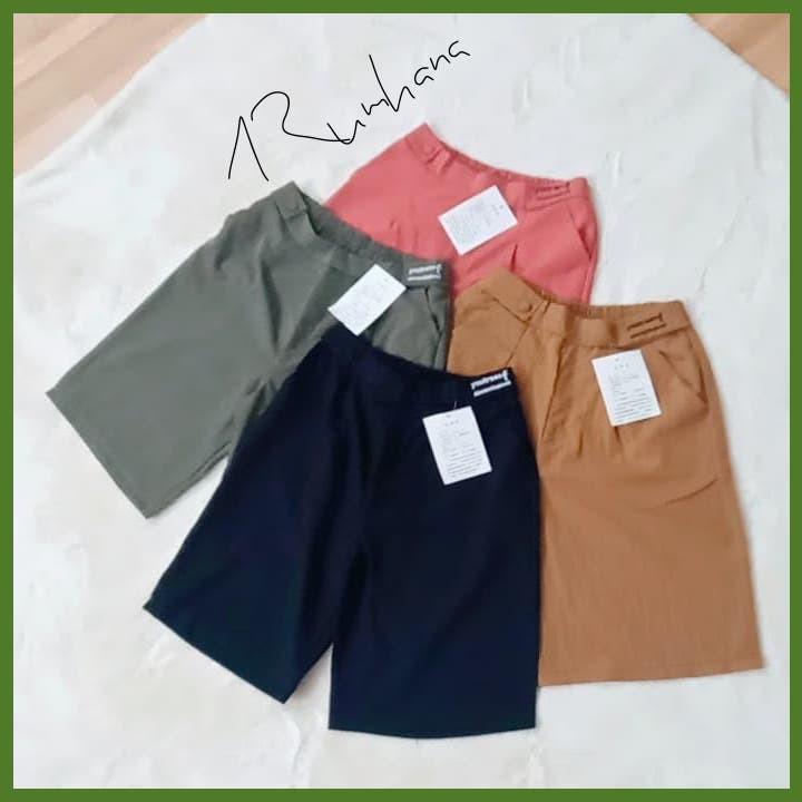 Quần ngố đũi thêu chữ QS56 RumHana