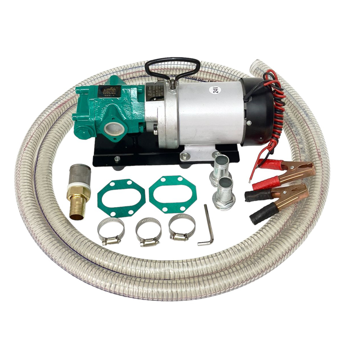 Máy Bơm Dầu 24V Suoli WCB-75L – 75L/phút, Bơm Diesel &amp; Dầu Nhớt, Mạnh &amp; Ổn Định