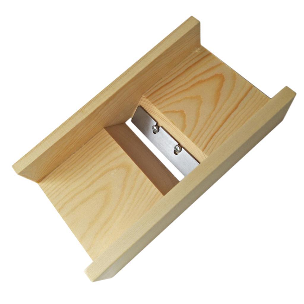 2Pcs Wooden Stainless Steel Soap Cutter Cutting Tools - Beveler Planer and Wire Slicer for Handmade Craft Soap Making Kitchen Tools
