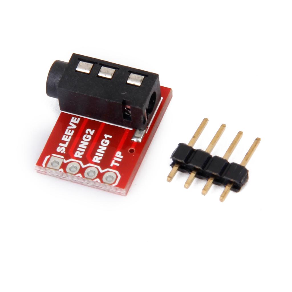 3.5mm   Breakout Board Headset Audio Stereo Socket Extension Module DIY