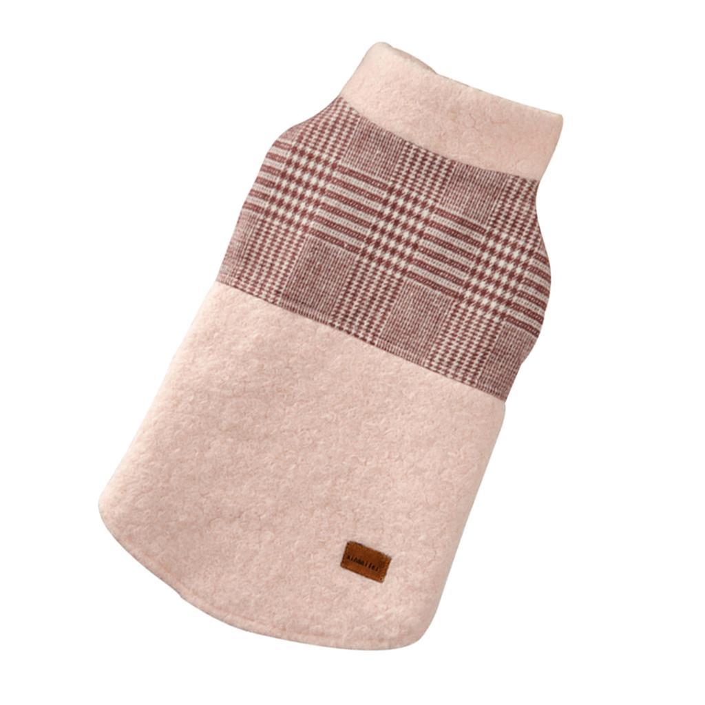 Bichon Chihuahua Puppy Dog Winter Clothes Warm Outfit Pink Clothes S