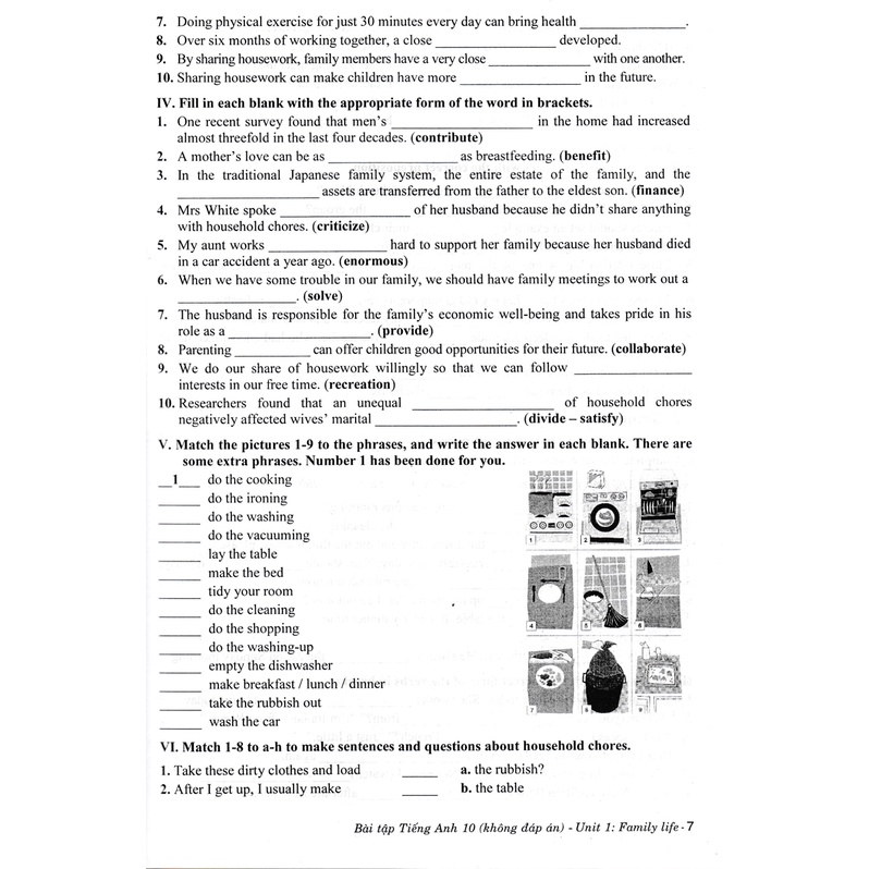 Bài Tập Tiếng Anh 10 -Tặng File Đáp Án  (Bám Sát SGK Kết Nối Tri Thức - Lưu Hoằng Trí )