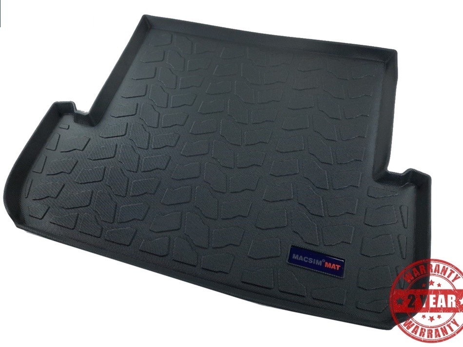 Thảm lót cốp xe ô tô Mitsubishi Pajero 2011-2016 nhãn hiệu Macsim chất liệu TPV cao cấp màu đen (D0232)
