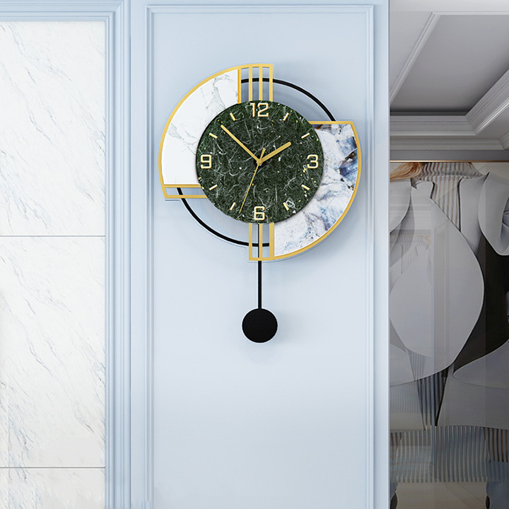 Đồng hồ quả lắc vân đá xanh DH-105 Màu ngẫu nhiên