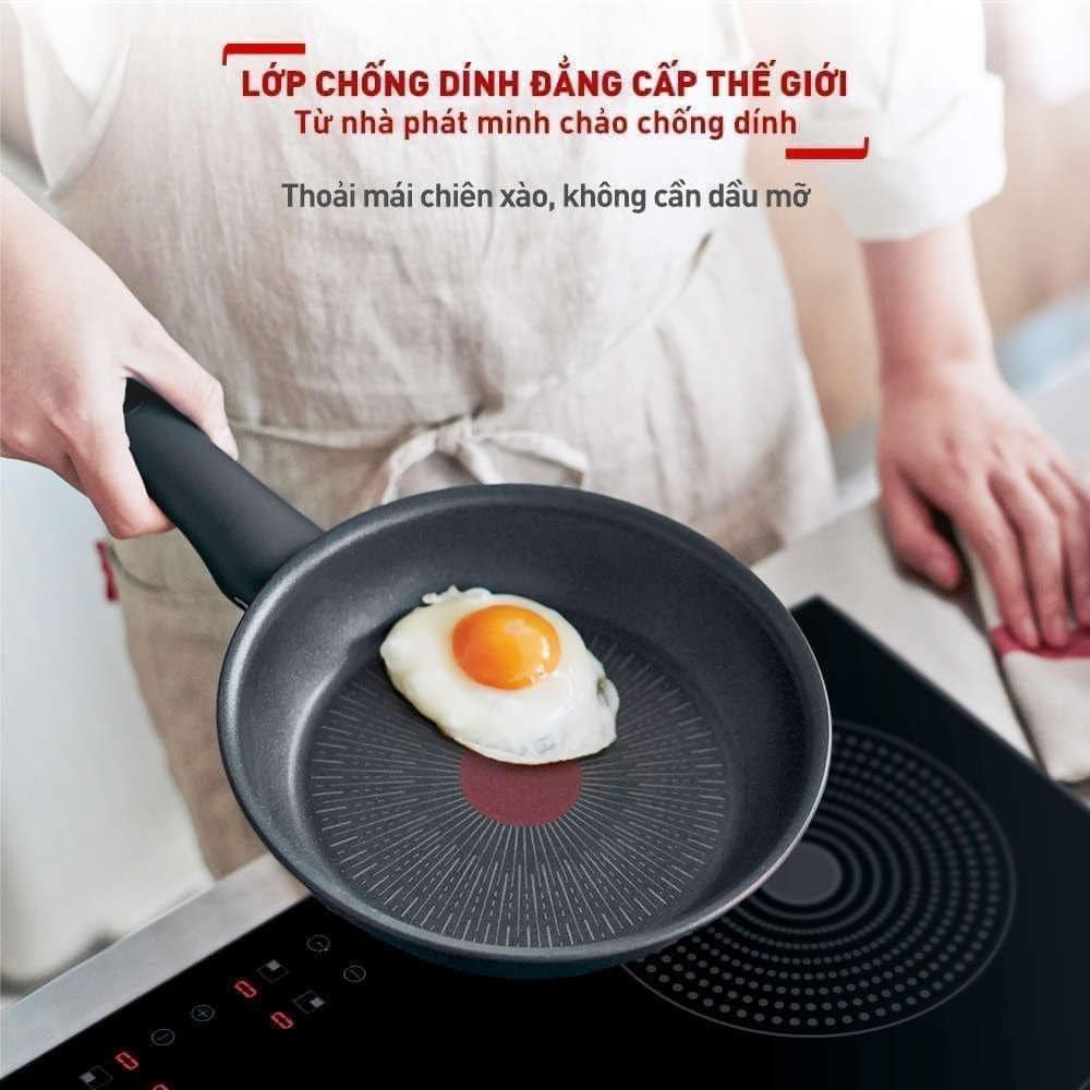 Chảo Rán Chống Dính Cao Cấp Tefal Unlimited Size 28cm, Chảo Chiến Pháp, Chống Dính Chống Trầy Xước, Chất Liệu Thép Không Gỉ, Phù Hợp Với Mọi Loại Bếp, Nhập Khẩu Pháp, Hàng Chính Hãng