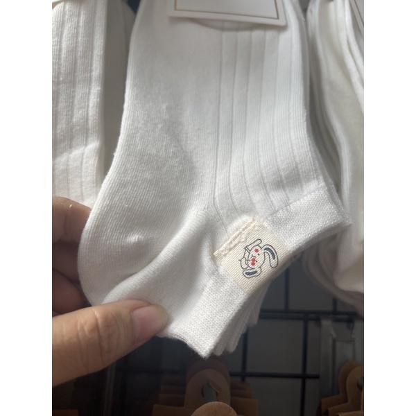 Vớ Tất Cổ Ngắn Icon TEM vải cotton kháng khuẩn, hàng loại 1 bao đổi trả dành cho cả nam và nữ