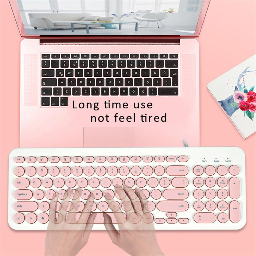 Ultra Thin Keyboard Multimedia Wired USB 96 Keys Office Keyboard