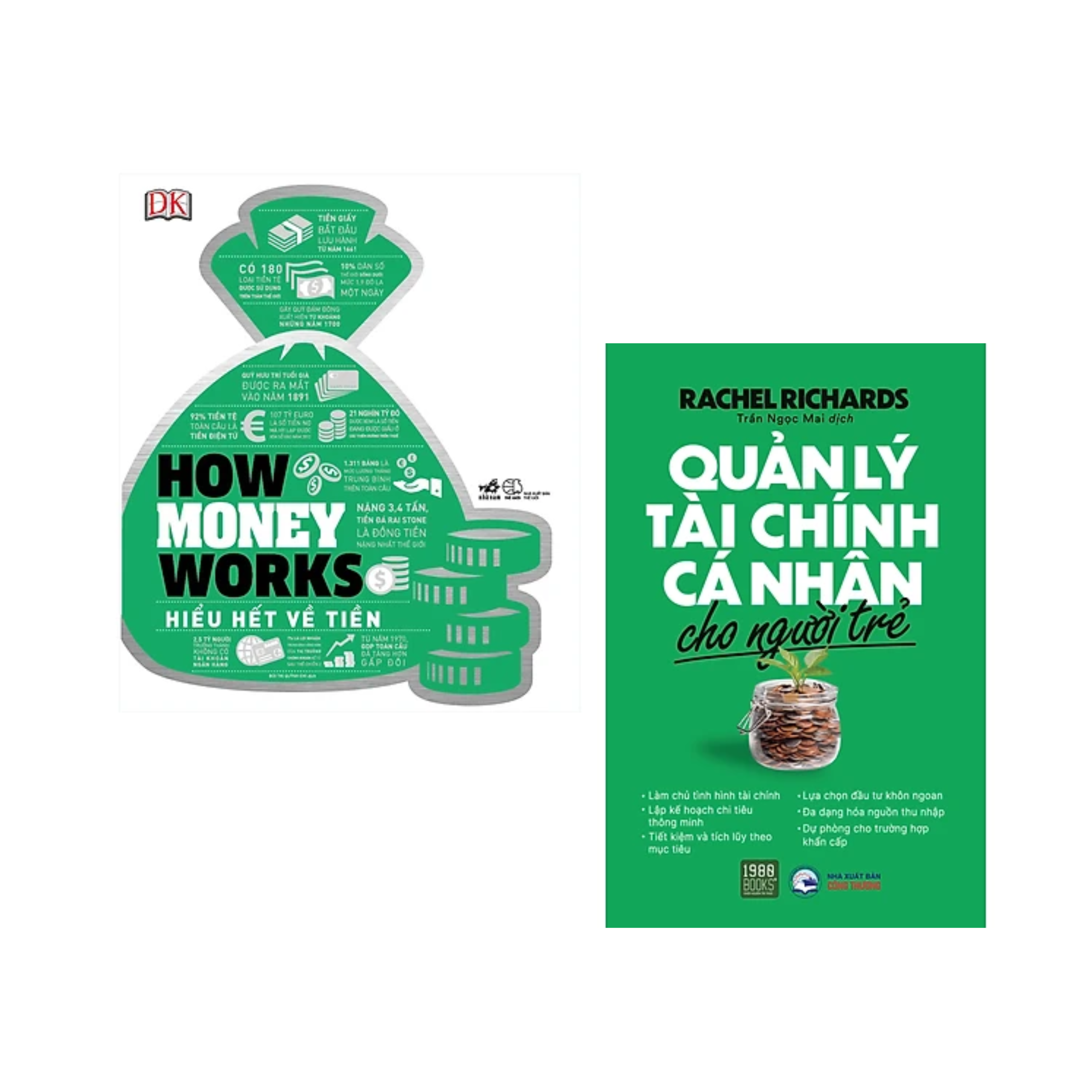 Combo 2Q : Quản Lý Tài Chính Cá Nhân Cho Người Trẻ + How Money Works - Hiểu Hết Về Tiền