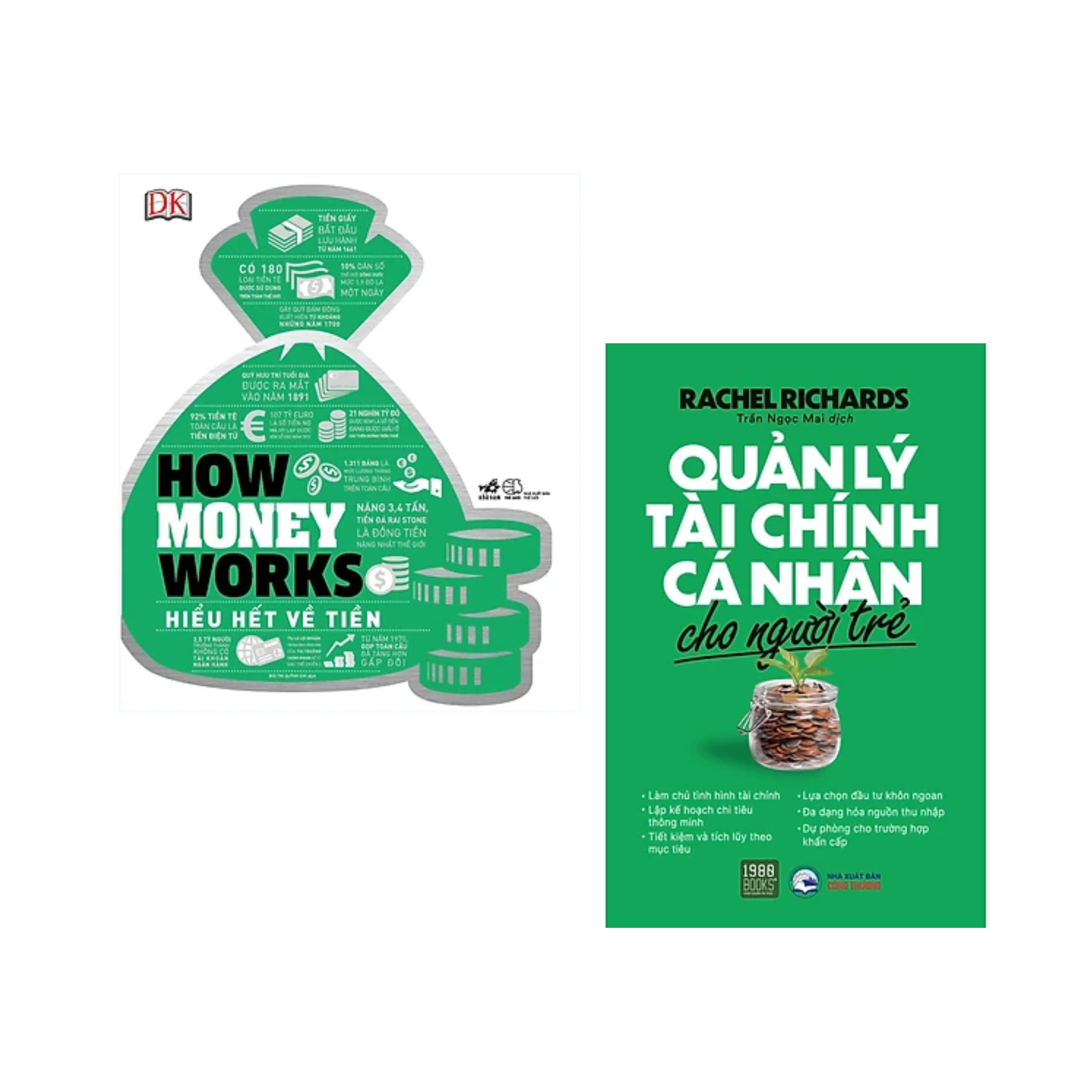 Combo 2Q : Quản Lý Tài Chính Cá Nhân Cho Người Trẻ + How Money Works - Hiểu Hết Về Tiền ( Sách Tài Chính, Tiền Tệ / Kĩ Năng Sống)