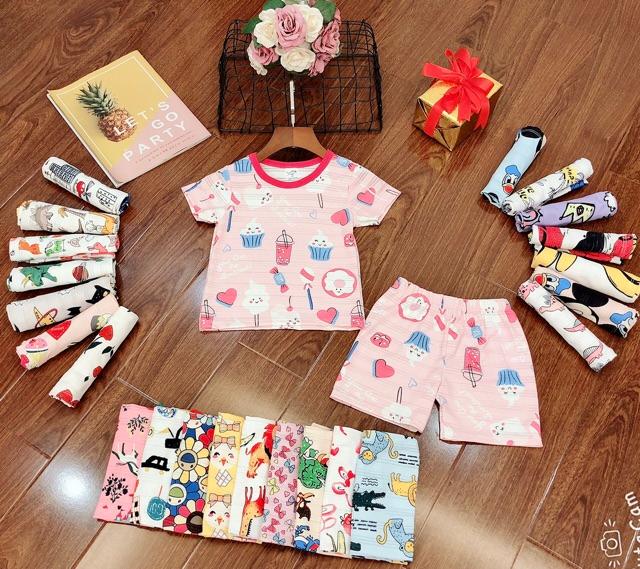 Bộ cotton giấy Thái cho bé trai/ bé gái