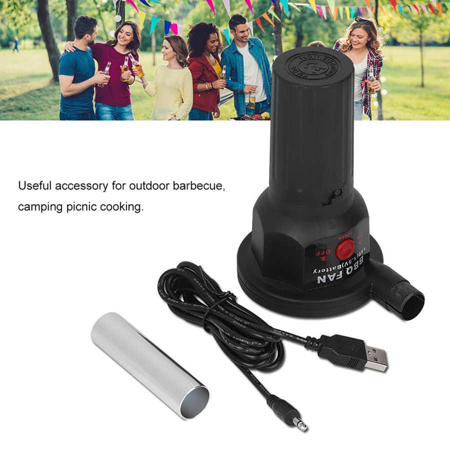 Bền 5V DC BBQ Máy Thổi Thịt Nướng Quạt Thổi Gió Bằng Cáp USB Sạc Dụng Cụ Nấu Ăn Nhà Bếp Nướng Hỗ Trợ Cho Món Nướng máy Sấy Tóc