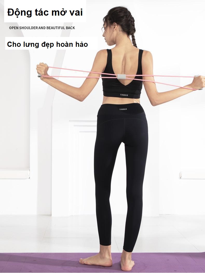 Dây Cao Su Kéo Kháng Lực NBR Số 8 Cao Cấp - Tập Giảm Mỡ Tay, Eo Thon, Mông Nở - Tập Gym Tại Nhà - Figure 8 Resistance Band Home Workout