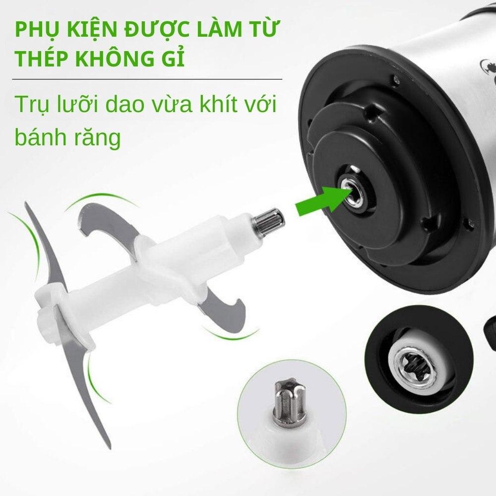 Máy xay thịt đa năng SOKANY SK-7026 công suất cao 800W, dung tích 3L, lưỡi dao 2 tầng xay nhuyễn mọi thực phẩm- HÀNG CHÍNH HÃNG - DELIYA