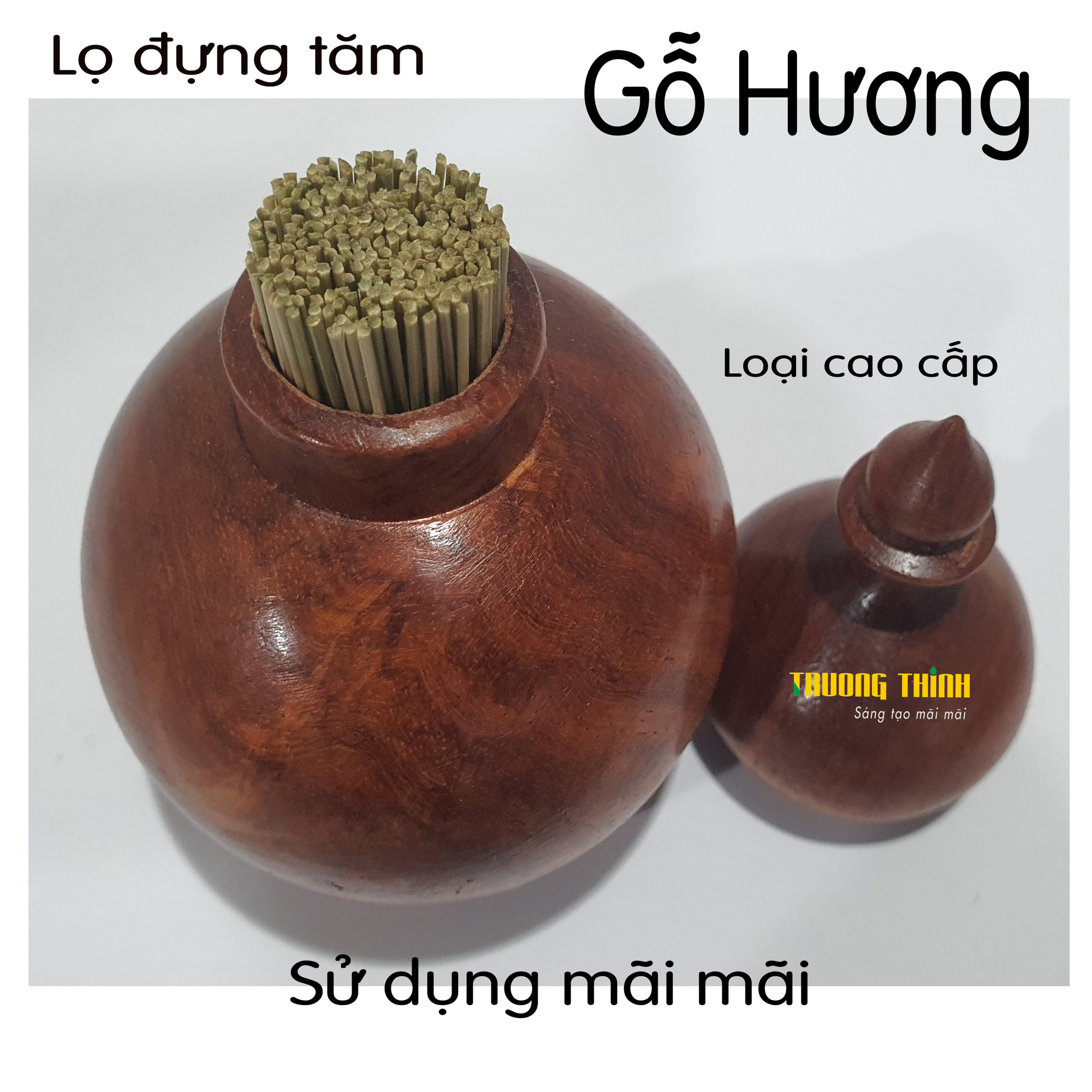 Lọ Đựng Tăm Bằng Gỗ Hương Cao Cấp Trường Thịnh Tiện Dụng Bền Đẹp Sang Trọng Tiết Kiệm – Hình Hồ Lô.