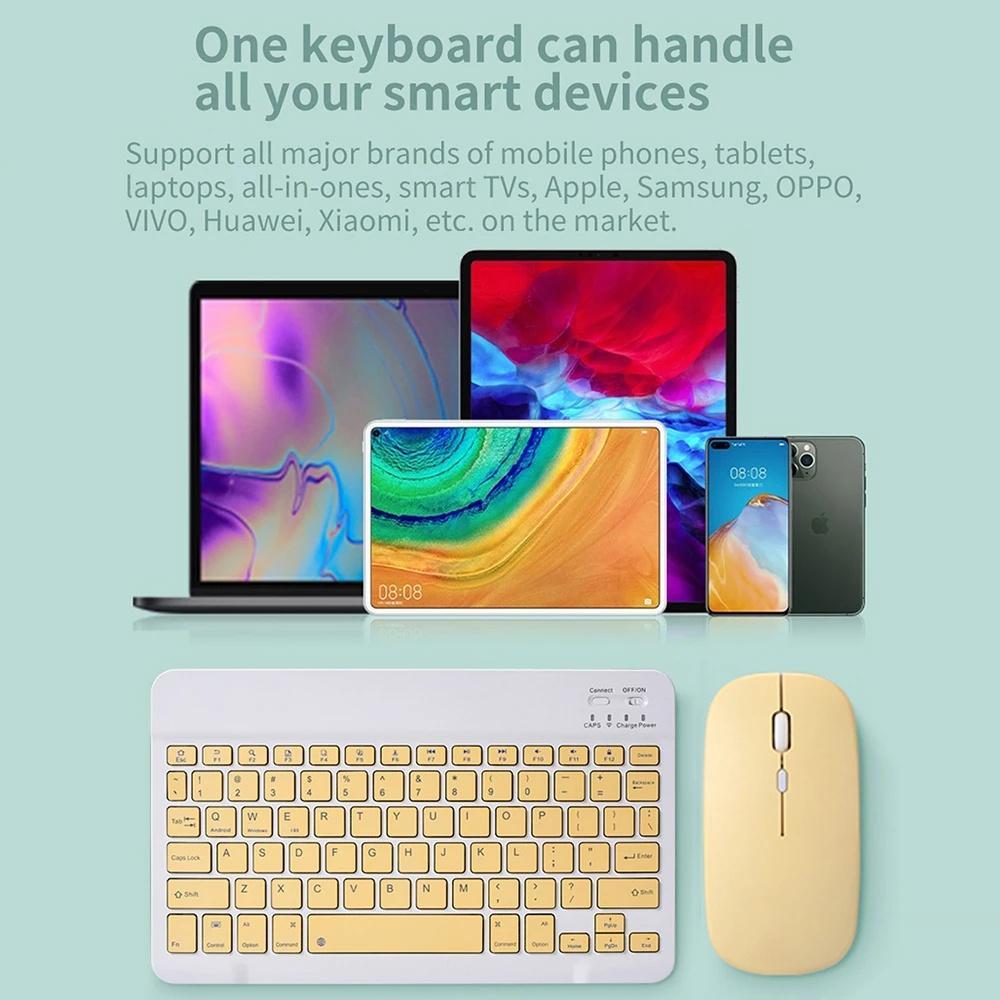 Bàn phím bluetooth ko dây kèm chuột cho lenovo tab p11 pro tb-j706f & lenovo tab p11 & p11 plus tablet táo