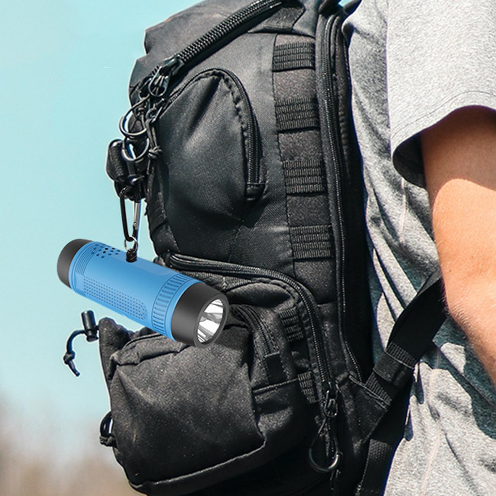 Outdoor Portable Flashlight Bicycle Bluetooth Speaker TF Card Play, Extend Playtime