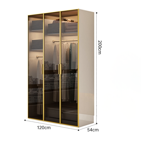 [Miễn phí lắp đặt &amp; vận chuyển - Trả góp 0%] Tủ quần áo cánh kính đẹp hiện đại thương hiệu Ohaha - TCK009