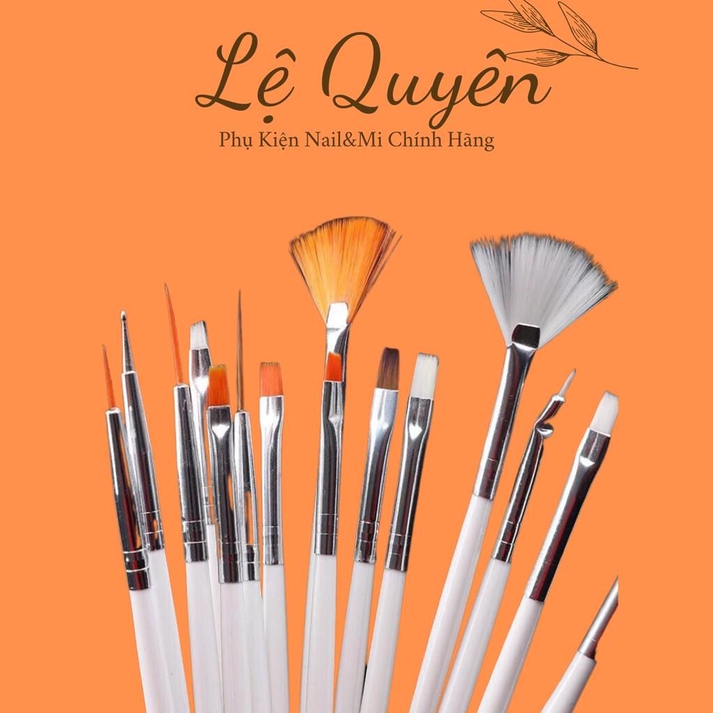 Set Cọ 15 Cây Chuyên Dụng Làm Nail