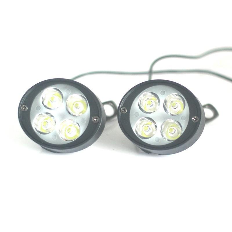 Set 2 đèn LED hỗ trợ ánh sáng trắng cho xe máy