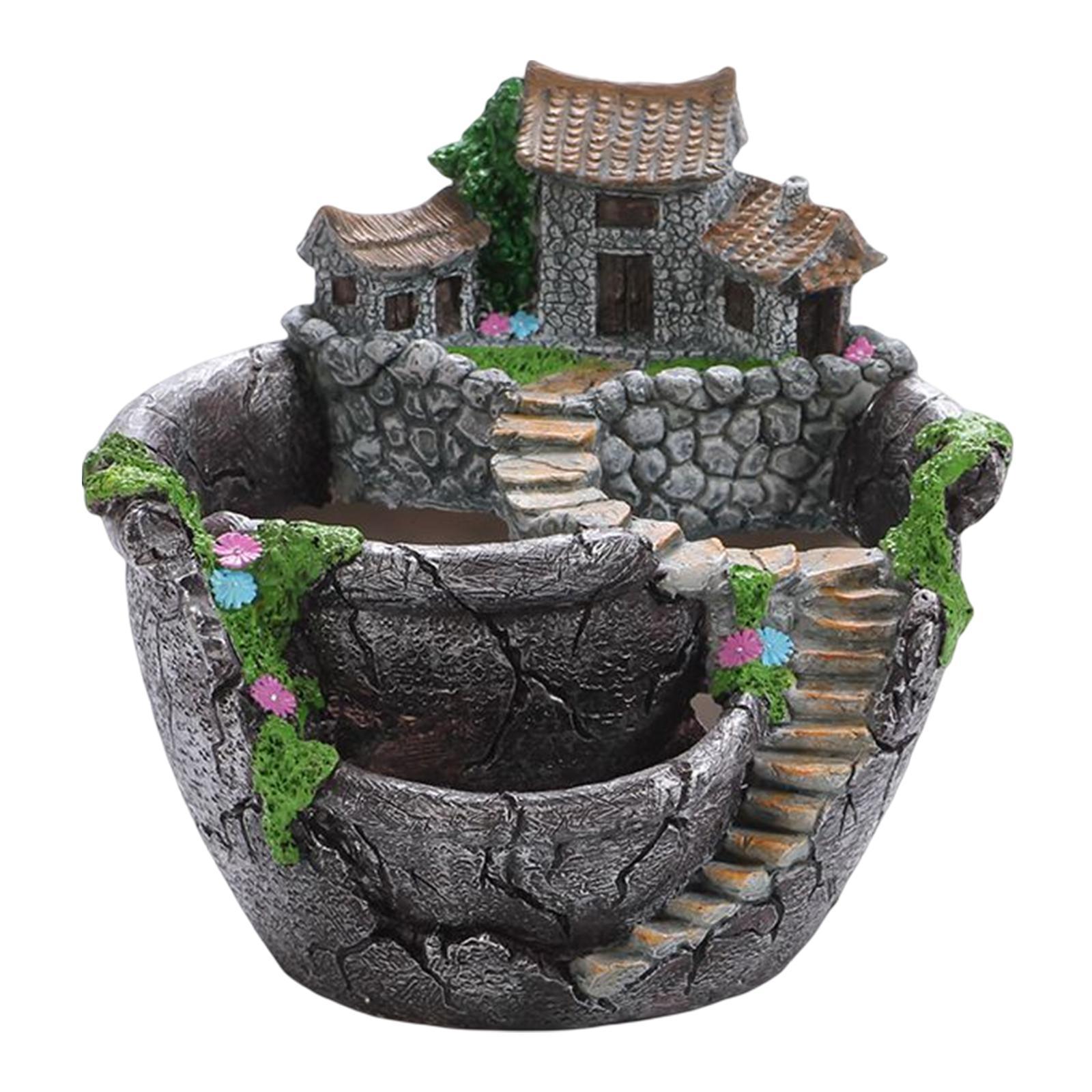 Succulent Plants Planter, Flower Pot  Micro Landscape Flowerpot for Bonsai