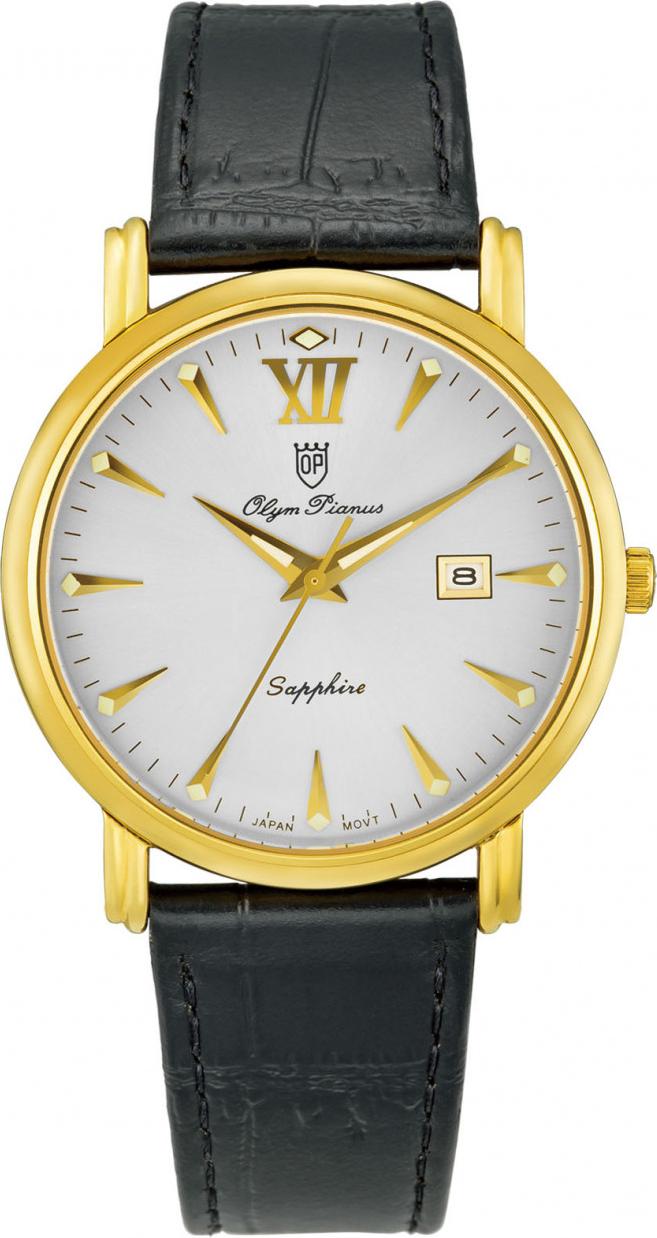 Đồng hồ nam dây da Olym Pianus OP130-07MK-GL trắng