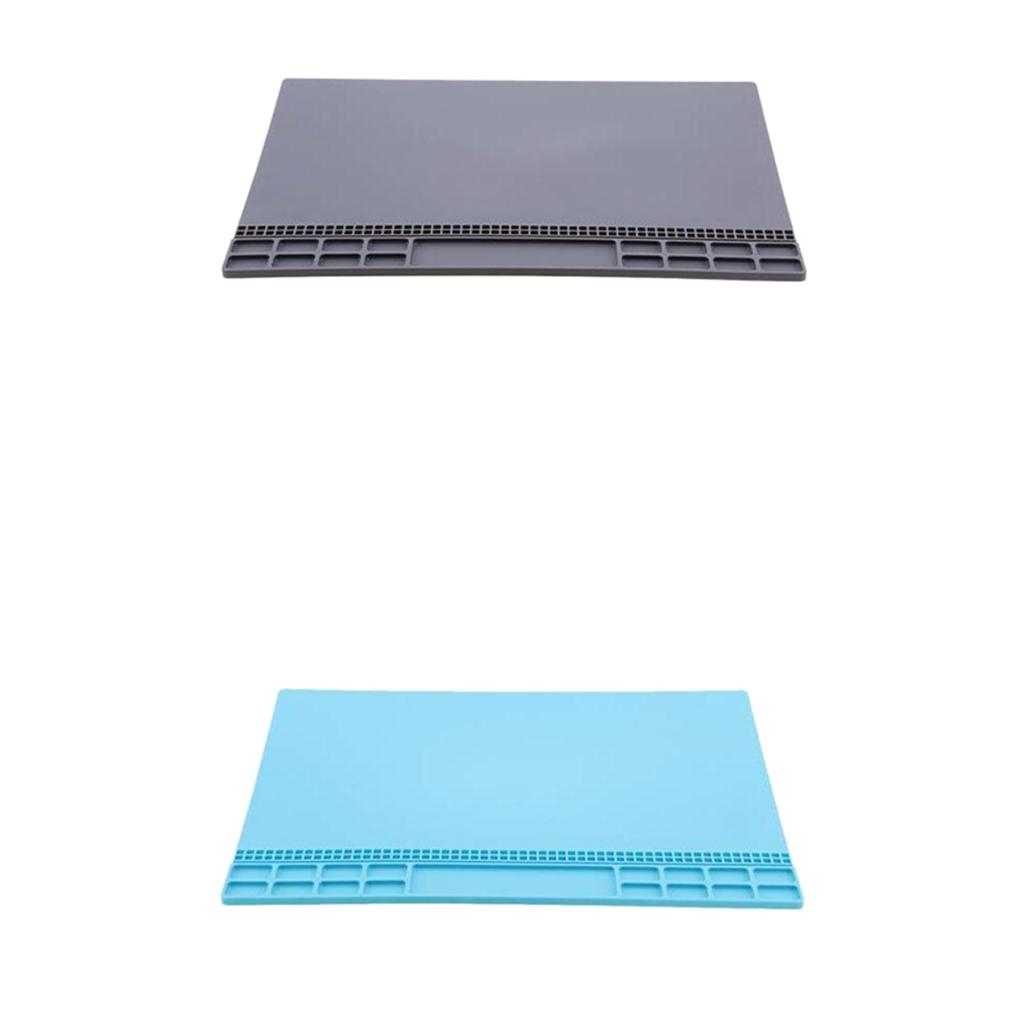 Heat Insulation Silicone Mat Repair Kit, Maintenance Platform Blue&Gray