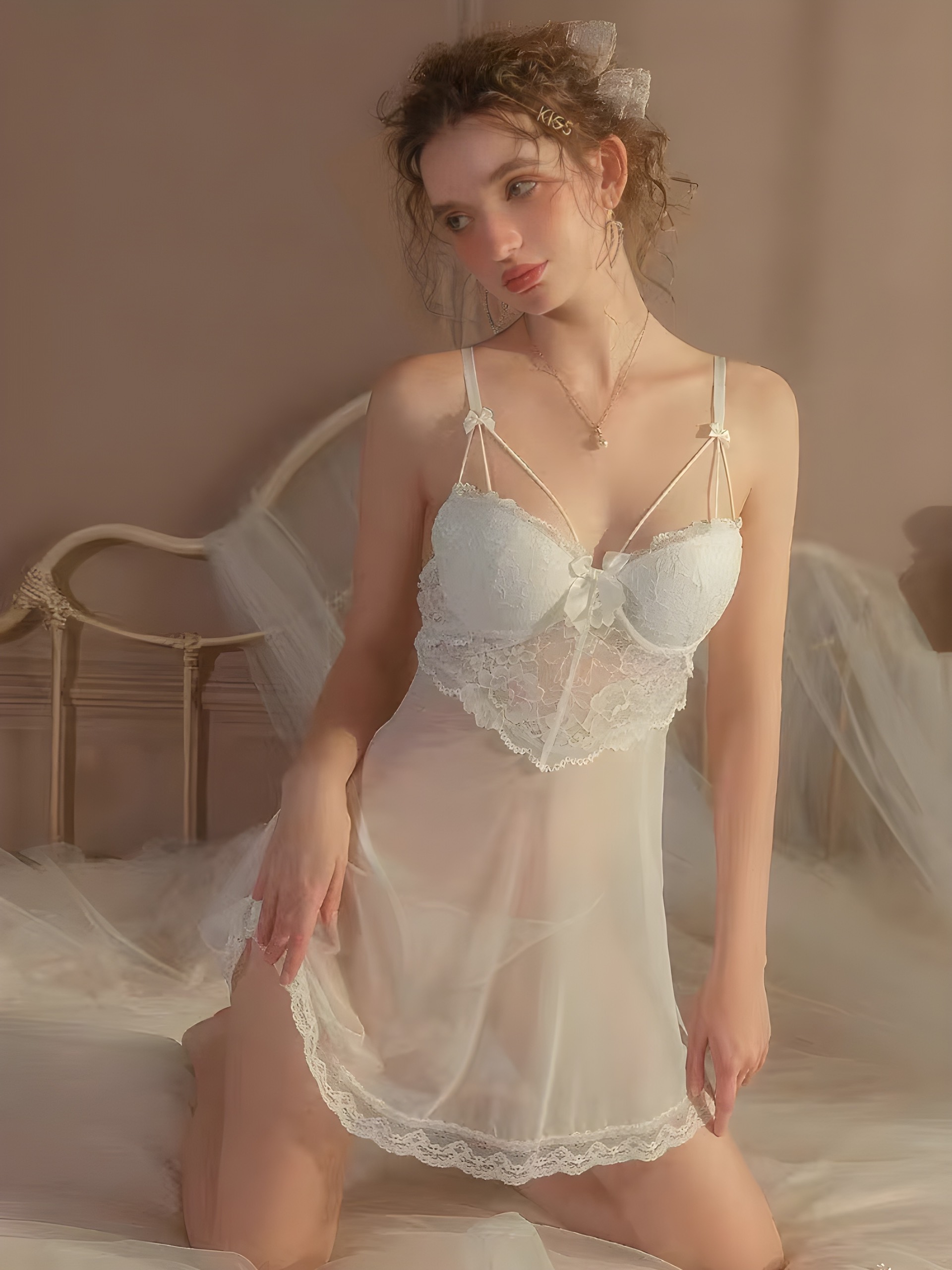 Váy Ngủ Nữ Xuyên Thấu - B.Lingerie