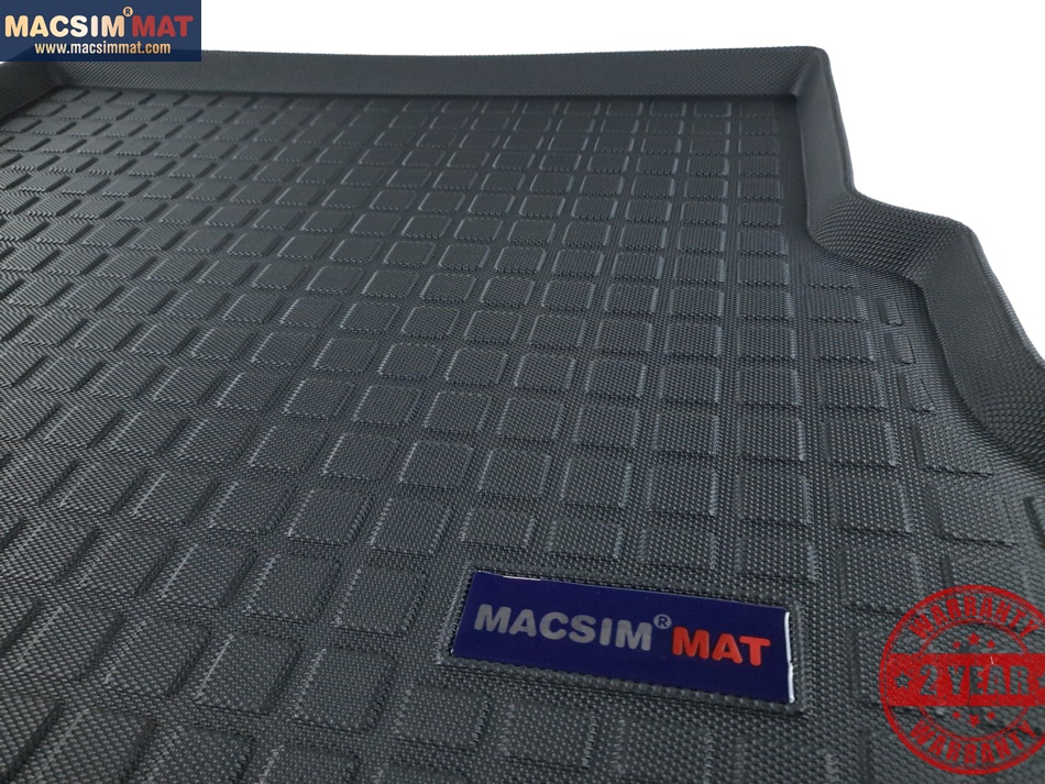 Thảm lót cốp xe ô tô Mercedes GLK 2012-2015 nhãn hiệu Macsim chất liệu TPV cao cấp màu đen