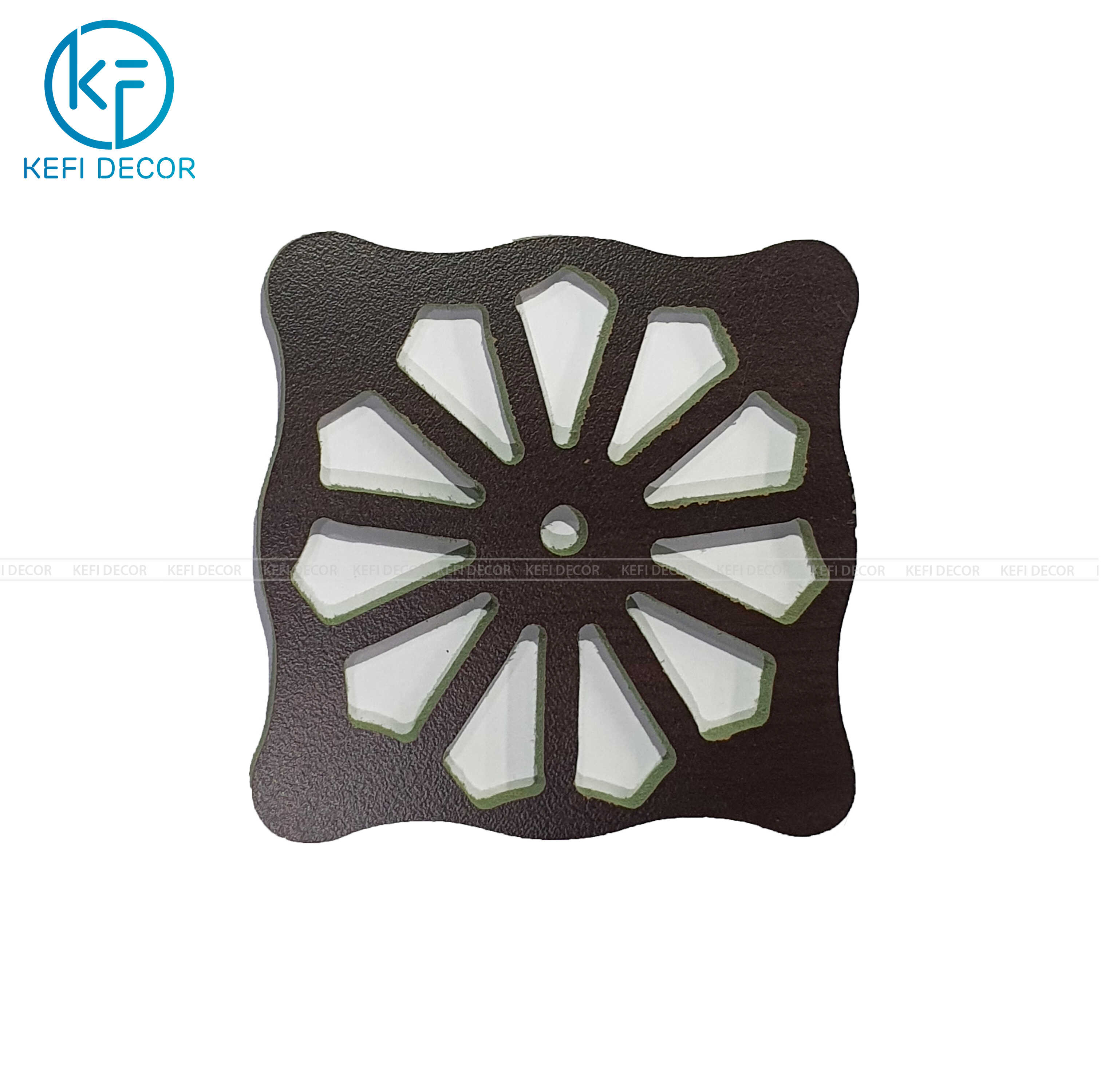 Combo 10 Miếng lót nồi lót cốc bằng gỗ sang trọng Cách Nhiệt size 10*10, Tấm Lót Bảo Vệ Mặt Bàn KEFI Decor