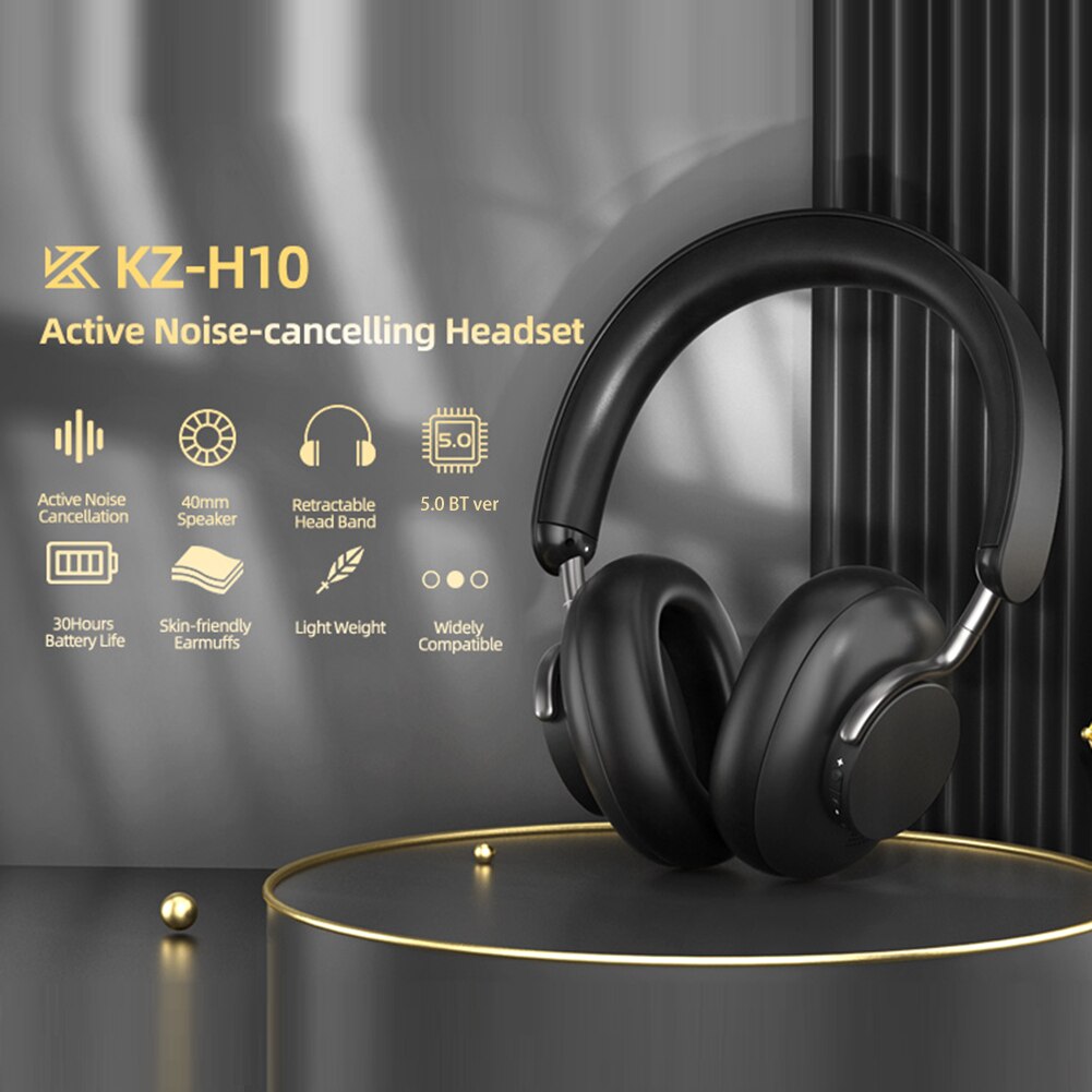 [NC] Tai nghe Chụp tai KZ H10 Bluetooth | Hybrid ANC | Transparency Mode | Bluetooth 5.0 - Hàng Chính Hãng