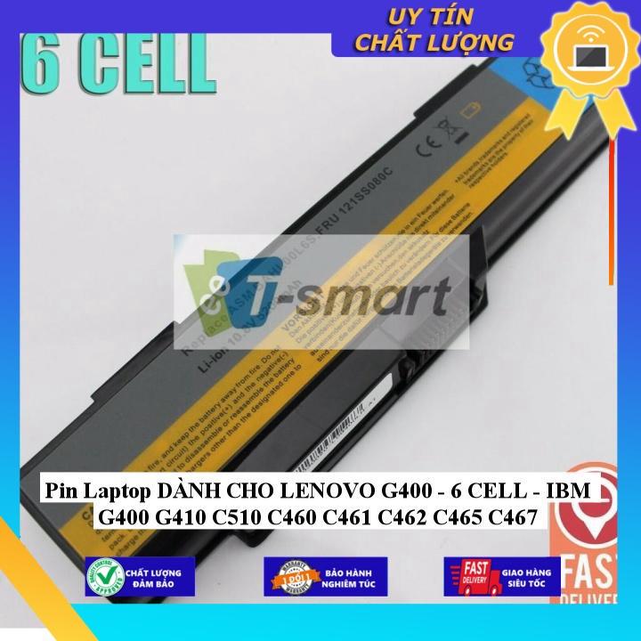 Pin Laptop dùng cho LENOVO G400 - 6 CELL - IBM G400 G410 C510 C460 C461 C462 C465 C467 - Hàng Nhập Khẩu  MIBAT667