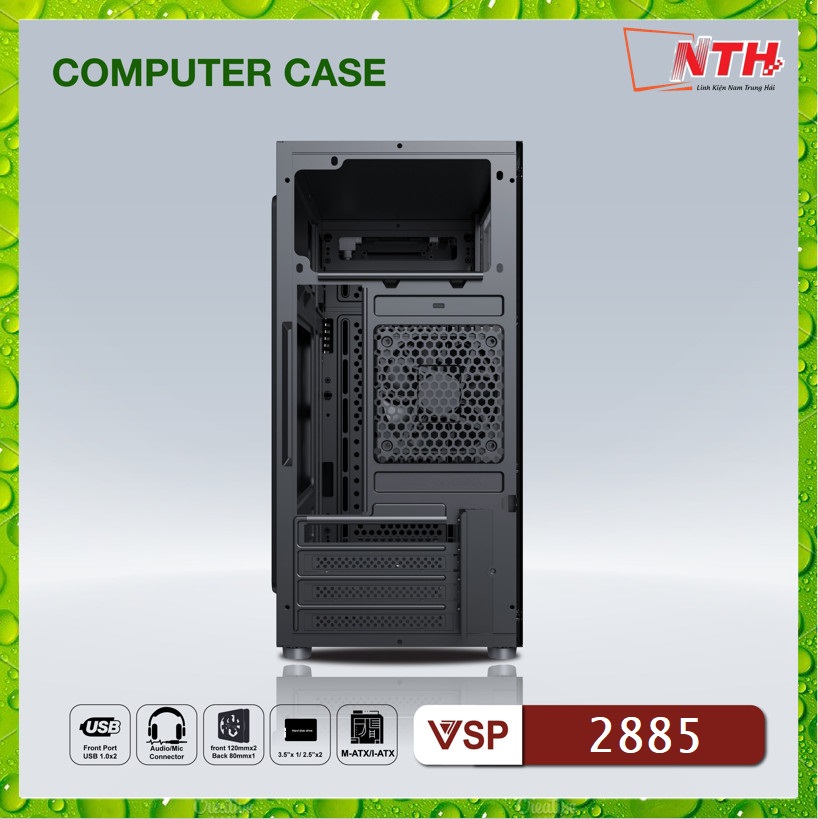 Vỏ Case Máy Tính VSP 2885 (Chuẩn mATX) - Hàng Nhập Khẩu