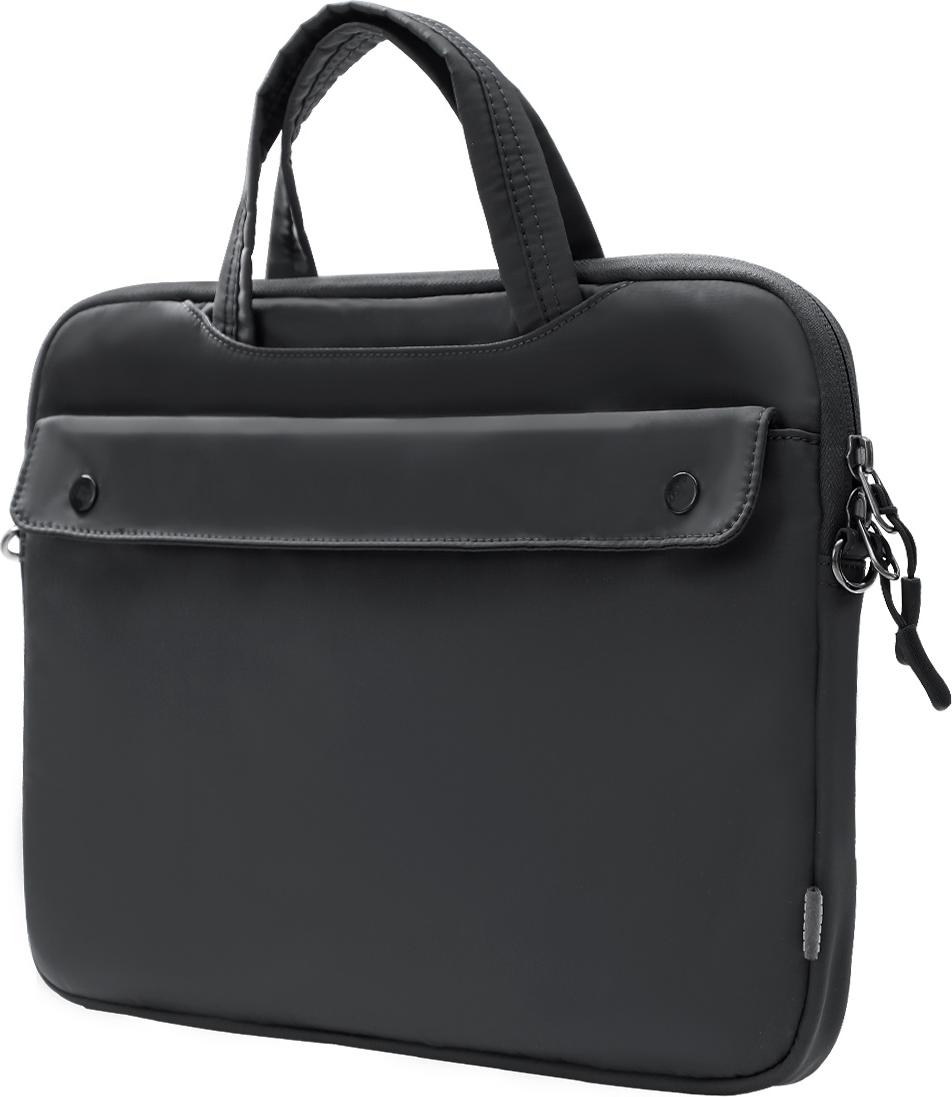 Túi xách chống nước Baseus Basics Series 16&quot; inch Shoulder Computer Bag - Màu đen xám - Hàng chính hãng