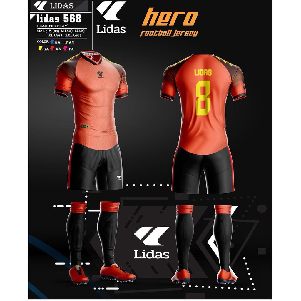 Bộ quần áo thể thao đá bóng Nam - Nữ LIDAS HERO cao cấp - Nhiều màu sắc