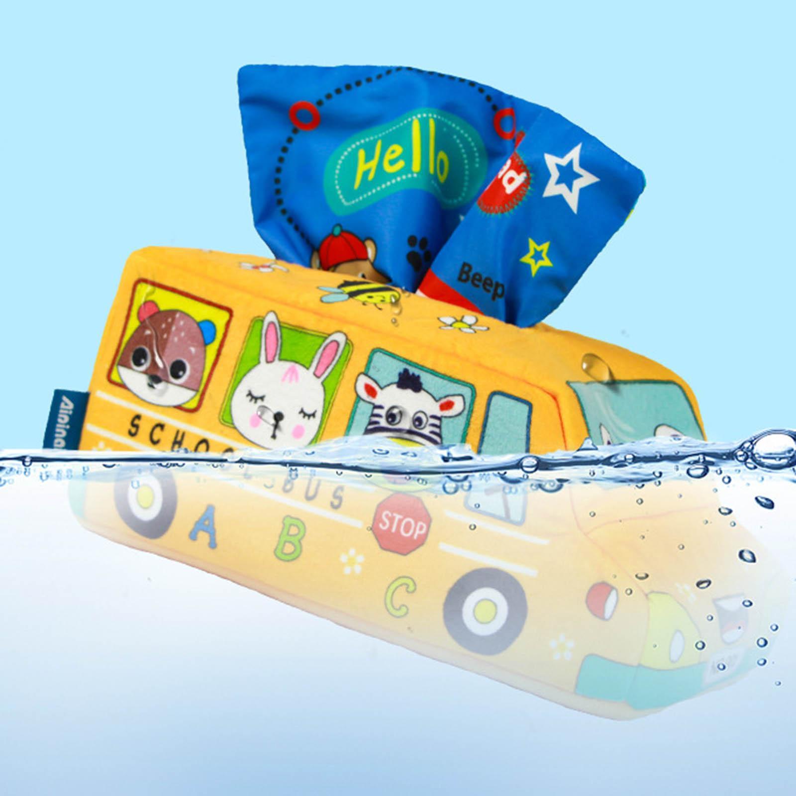 Baby Tissue Box Toys Preschool Learning for 6-12 Months Newborns