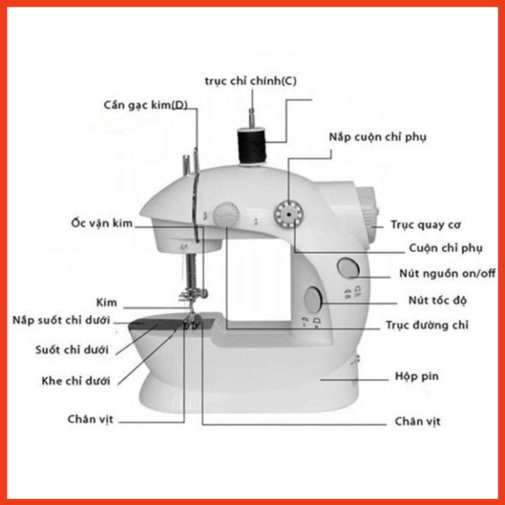 Máy May Để Bàn - Máy Khâu Mini Gia Đình SIêu Tiện Lợi