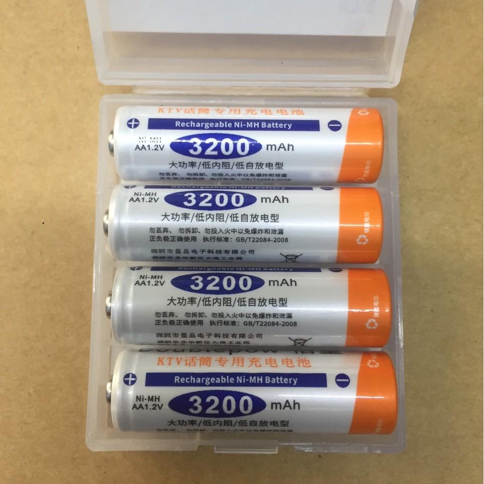 8 viên Pin sạc AA 3200mAh Doublepow