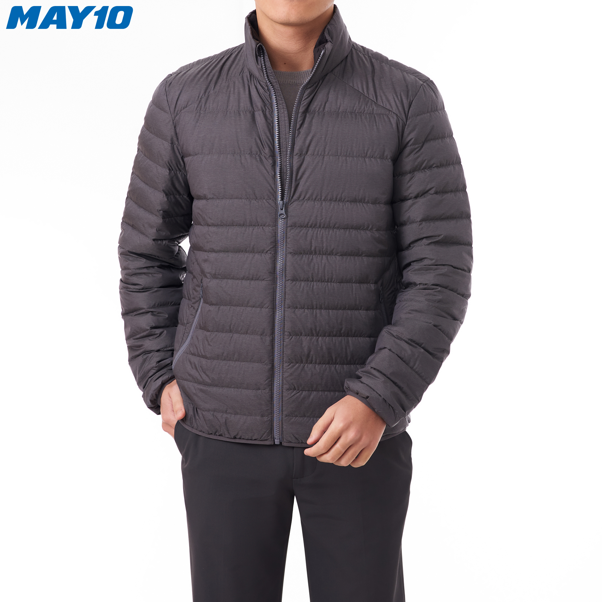 Áo khoác Jacket lông vũ nam May 10 mã 030120487 GREY