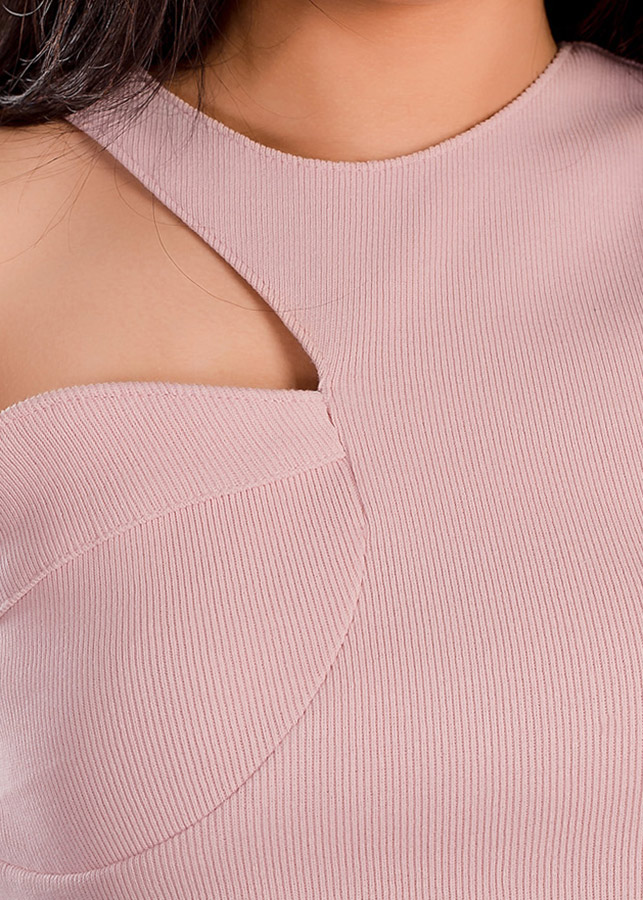 Áo Thun Rosy Tanktop Cutout Ngực Sexycut 110025 - Hồng (Size