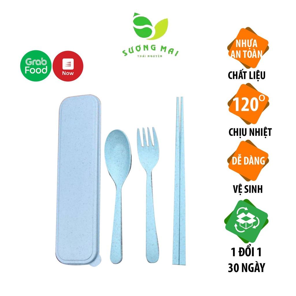 Bộ Muỗng Đũa Dĩa Cá Nhân Có Hộp Đựng Tiện Lợi Sạch Sẽ Cho Dân Văn Phòng, Sinh Viên, Đi Picnic Dã Ngoại SƯƠNG MAI