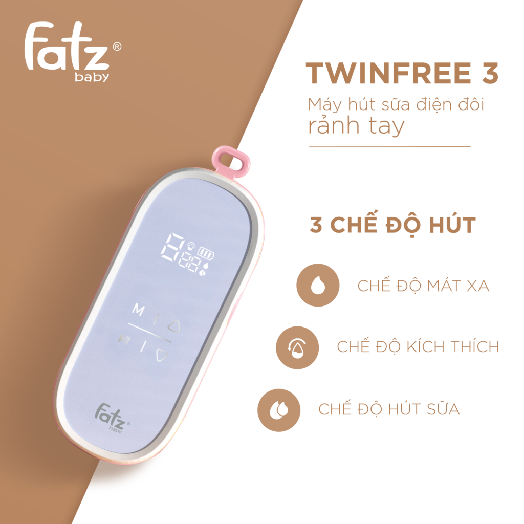 Máy hút sữa điện đôi rảnh tay fatz baby TwinFree 3- FB1309SD