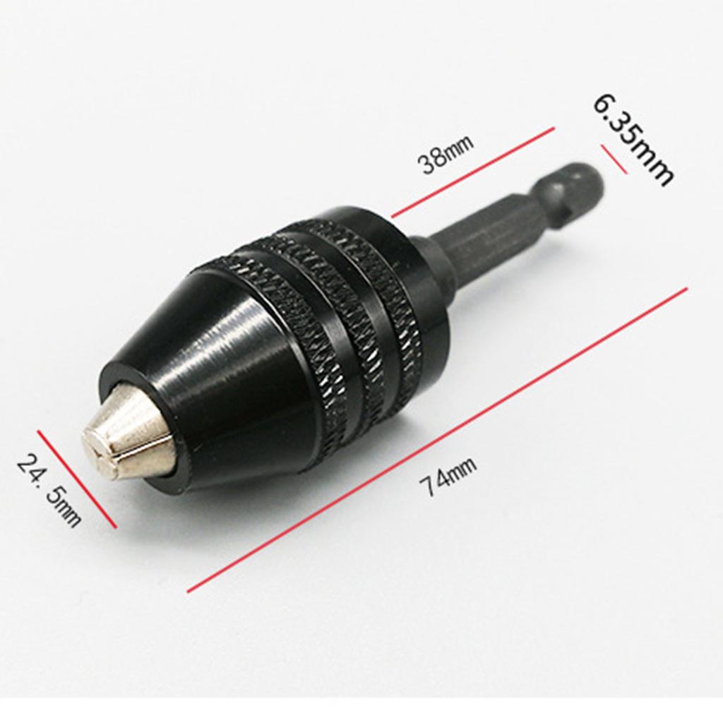 .5 to 8 mm  Drill Chuck with 1/4" Hex  Adapter
