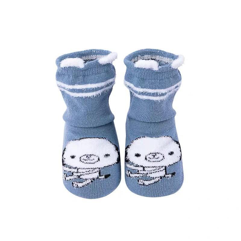 Set 03 Đôi Tất Len KIDS SOCKS Cho Bé, Thiết Kế Ngộ Nghĩnh, Chất Len Mềm Mịn Sz 2-4y